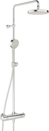 HANSA Hansa Micra Rain Shower Faucet with Hand Shower, 3-Spray, Projection 445 - 470 mm, Chrome – 4435 0130