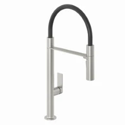 KLUDI KLUDI-QORD Spültisch-Einhandmischer flexibler abnehmb. Auslauf St.Br. Nickel – 56859N575