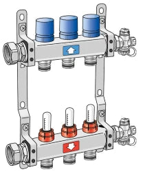 KE KELIT KMP590E PROTEC FB Distribution Manifold 6 L: 425mm Operating Range: 70°C-6bar – 73171060