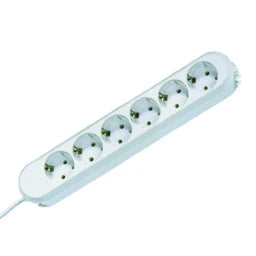 BACHMANN SMART Desk Power Strip, 6-gang, white, 1.5m cable – 381.247K