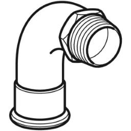 GEBERIT GE Mapress C-Stahl Uebergangsbogen 90 Gr. d42mm x R1 1/2 verzinkt – 23510