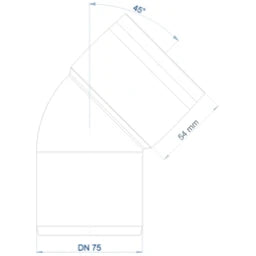 POLOPLAST PO Bogen POLO-KAL 3S DN 75/45Grad – 102522