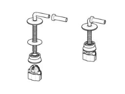 LAUFEN Laufen Object Paar Scharnier zu WC-Sitz f. 89021.0, u. Laufen Pro 89295.1 – H8902190000631