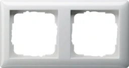 GIRA Frame 2-gang Standard 55 pure white glossy – 021203