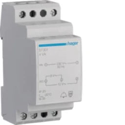 HAGER Bell Transformer 230V/8+12V 4VA 2PLE – ST301
