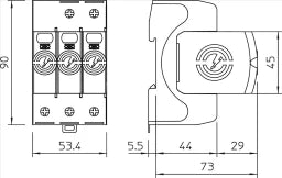 OBO CombiController V50 three-pole 280V – 5093511