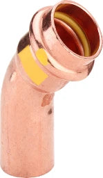 VIEGA Viega Elbow 45 Degree with SC Profipress G 2626.1 for Gas in 28mm Copper – 345 709