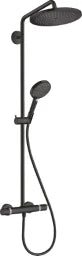 HANSGROHE HG Croma Select S 280 Showerpipe with Raindance Hand Shower, Matt Black – 26890670