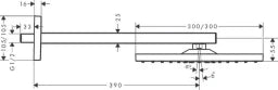 HANSGROHE HG RD E 300 1jet KB Wall-mounted Matt Black – 26238670