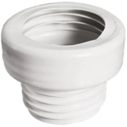 OTTO HAAS Toilet connector PVC 6A/3D straight for WC outlet 100-105 mm pipe end (No.200) – 3043