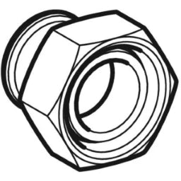 GEBERIT GE Mapress Stainless Steel Gas Transition with Union Nut, Conical Sealing d28mmxG1 3/8 – 34159