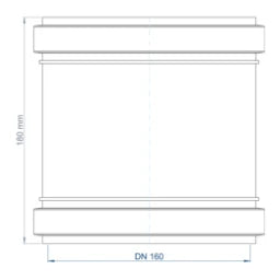 POLOPLAST PO Überschiebmuffe POLO-KAL NG DN 160 – 02316