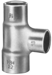 RUBINETTERIE Cu-T-Stueck Fig.5130 35x28x35 mm red. – 5130352835