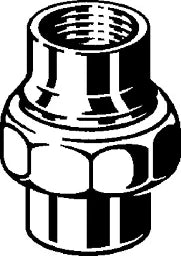 VIEGA Viega pipe connector 3330 flat-sealing in Rp1 1/2 x Rp1 1/2 Rg – 271 060