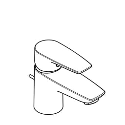KLUDI Kludi Pure&Solid Basin Mixer 60 DN15 with Pop-up Waste Set – 343850575