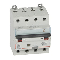 LEGRAND RCBO Type A 6kA C 16A/4-pole/30mA 4 modules – 411234