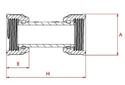 NORDS Nords Muffe R-201 1/4" Wkst.1.4404 / 316L – 11-0201-02