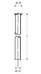 SCHELL SCHELL CU-Rohr verchromt 12mm 1000mm lang – 49 723 06 99