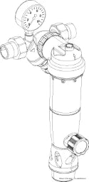 SASSERATH Syr Duo 2314 DFR Backwash Filter with Pressure Reducer, 1" – 2314.25.000