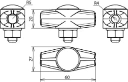 DEHN ES-Trennklemme ZG f. Rd 8/10mm – 463010