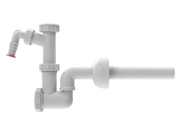 HUTTERER & LECHNER HL133/30 WT-Siphon DN32x5/4" WG-Anschl. Reinigungseinsatz u. Rosette. Abg.bog – HL133/30
