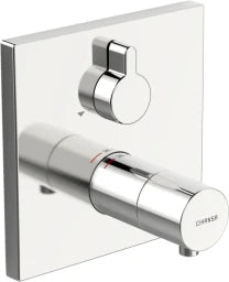 HANSA Hansa Varox Pro Final Installation Set for Bath/Shower, Square Escutcheon, Chrome - 4058 9073