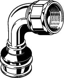 VIEGA Viega Bogen mit SC Raxofix 5314.11 in 20mm x R1/2 Siliziumbronze – 646 110