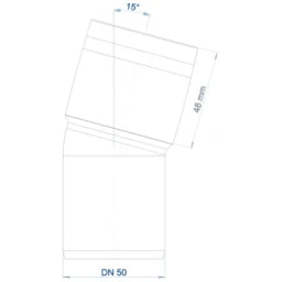 POLOPLAST PO Bogen POLO-KAL 3S DN 50/15Grad – 102501