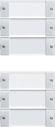 GIRA Wippenset 6f (3+3) BSF System 55 reinweiß glänzend – 213603