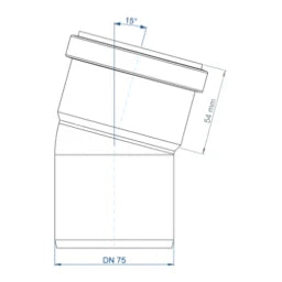 POLOPLAST PO Bogen POLO-KAL NG DN 75/15Grad – 02130