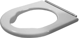 DURAVIT Duravit Starck 3 WC-Sitzring Vital mit Winkelpuffern, Scharniere edelstahl – 0062610000