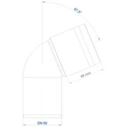 POLOPLAST PO Bogen POLO-KAL 3S DN 50/67Grad – 102504