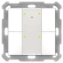 MDT Taster Plus TS 55 4-fach, Reinweiß glänz end – BE-TA55T4.G2