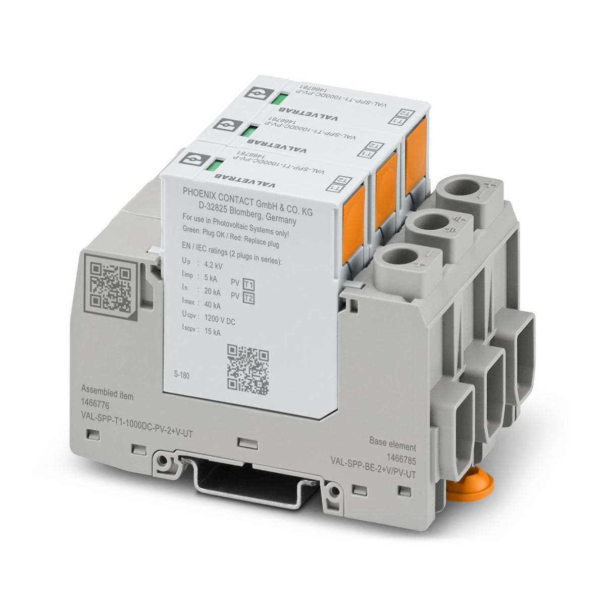 Phoenix Contact VAL-SPP-T1-1000DC-PV-2+V-UT Blitzstrom- / Überspannungsableiter Typ 1/2