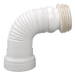 AIRFIT WC-Anschluss-Rohr DN 98-DN 120 flexibel weiß 285-500mm ausziehbar Nr.90010WA   – 90010WA