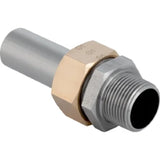 GEBERIT GE Mapress ES Transition Fitting with Union Nut made of Brass d28mm x R1 and EE – 35407