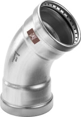 VIEGA Viega Elbow 45 Degree with SC Temponox XL 1726XL in 108.0mm Stainless Steel – 809 942
