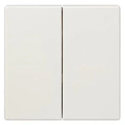 SIEMENS Rocker 2-gang neutral DELTA style, titanium white – 5TG7145
