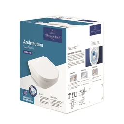 VILLEROY&BOCH V&B Architectura Combi-Pack oval 370x530x355mm wall-mounted white – 4694CL01