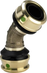 VIEGA Viega Angled Coupling with SC Raxofix 5326 in 40mm Silicon Bronze 45 Degrees - 647 094