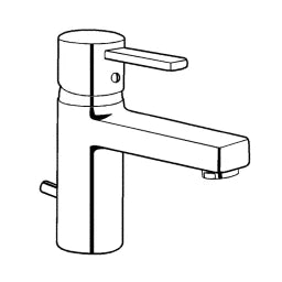 KLUDI Kludi Zenta XL Basin mixer with closed lever, chrome – 382600575