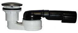 HUTTERER & LECHNER HL514/SN BT trap DN40/50x6/4" horizontal w. ball joint conn. and s.steel cover plate d 86mm – HL514/SN