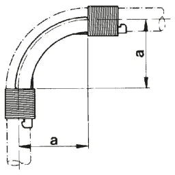 REHAU REHAU Pipe Bend Guide Sanitary 16, 90 Degrees – 11388811002