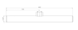 RADIUM LED Linear Lamp Opal 230V S14d Dimmable Single-Ended 300mm 275lm – 44014959