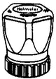 HEIMEIER Heimeier Handregulierkappe mit Rändelmutter  – 2001-00.325