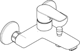HANSGROHE HG Talis E Bathtub Mixer, chrome – 71740000