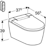 GEBERIT GE AquaClean Sela, wall-mounted WC white, complete system – 146.220.11.1