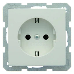 BERKER SCHUKO socket Q.1/Q.3 polar white, matt – 47436089
