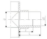 FISCHER GEORG GF Reducing bush PP-H d 32x25 – 727910341