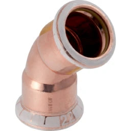GEBERIT GE Mapress Copper Gas Elbow 45 Deg. d22mm – 34516